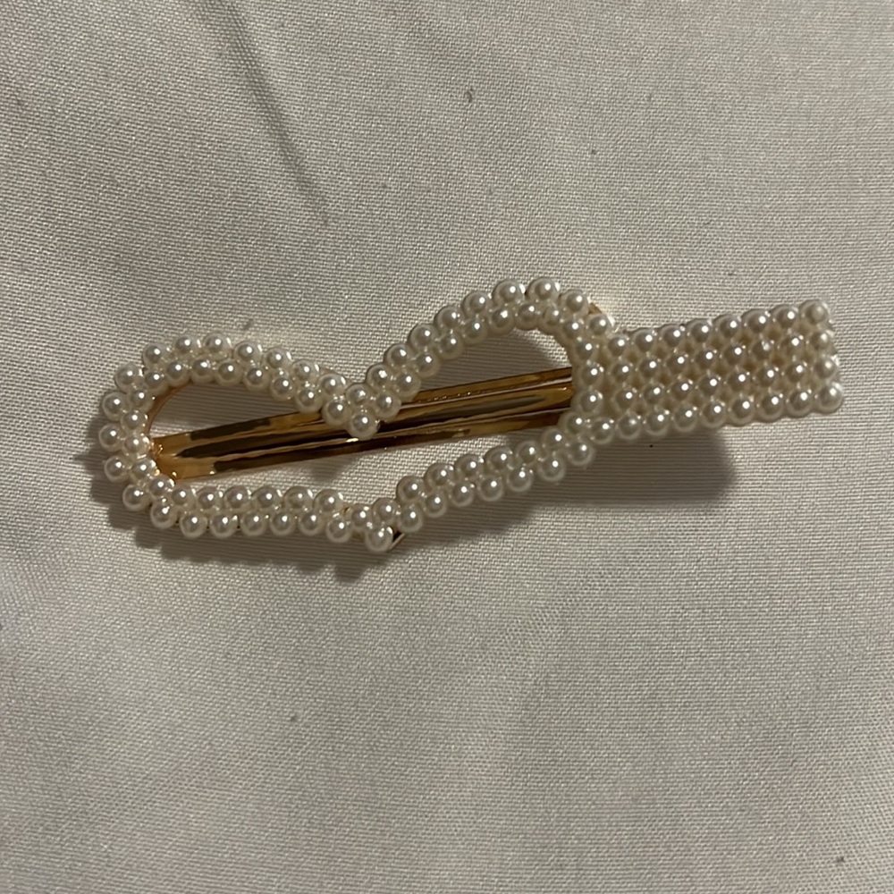 Pearl Hair Clips Gold for Women Girls Christmas Hair Barrettes Decor Accessories - Picture 2 of 7